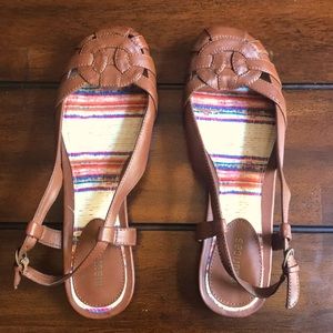 Cognac sandals